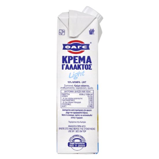 ΦΑΓΕ κρέμα γάλακτος Light 330ml