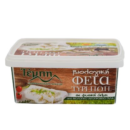 ΤΕΜΠΗ τυρί φέτα Π.Ο.Π. βιολογική 46% σε τάπερ 400g