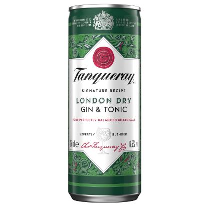 TANQUERAY έτοιμο κοκτέιλ Gin & Tonic Ready To Drink 250ml