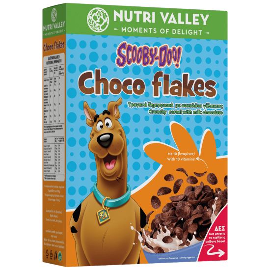 NUTRI VALLEY δημητριακά Scooby-Doo! Choco Flakes 375g