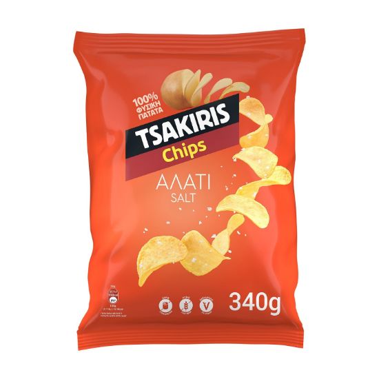 ΤΣΑΚΙΡΗΣ τσιπς αλάτι 340g