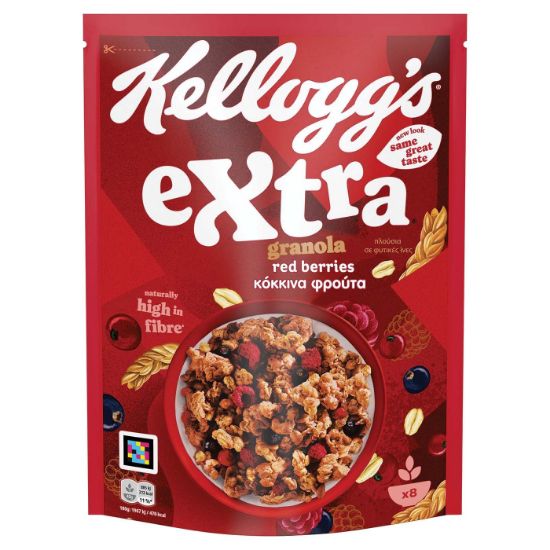 KELLOGG'S δημητριακά Extra με κόκκινα φρούτα 400g