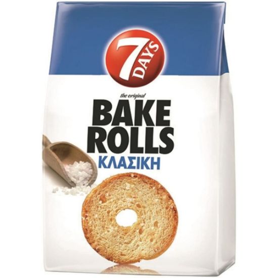 7DAYS σνάκ Bake Rolls κλασσικά αλάτι 150g