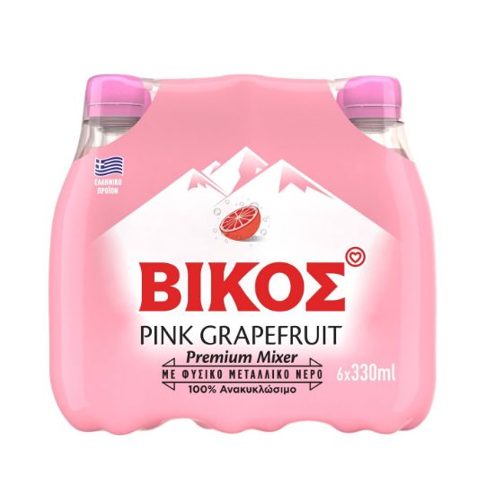 ΒΙΚΟΣ σόδα Pink Grapefruit 6x330ml