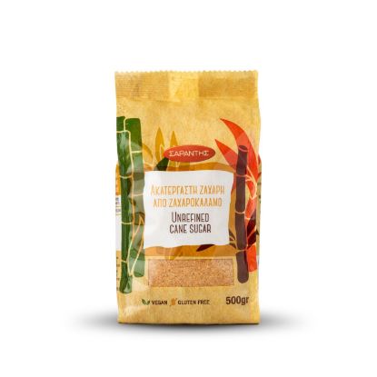 ΣΑΡΑΝΤΗΣ ζάχαρη ακατέργαστη χωρίς γλουτένη 500g
