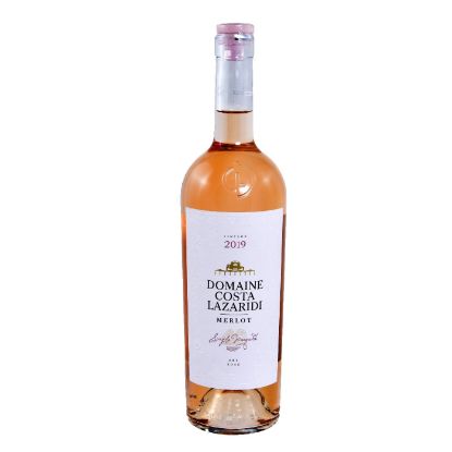 ΚΤΗΜΑ ΚΩΣΤΑ ΛΑΖΑΡΙΔΗ οίνος ροζέ Domaine Costa Lazaridi Merlot Rosé ξηρός 750ml