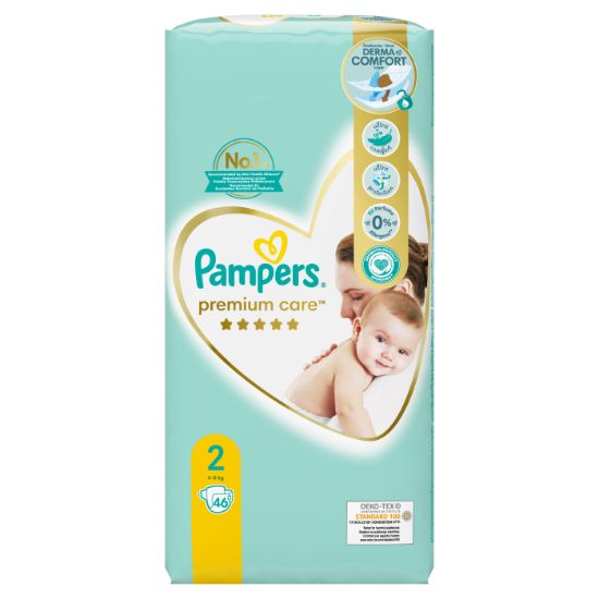 PAMPERS πάνες Premium Care No.2, 3-6kg 46τεμ.