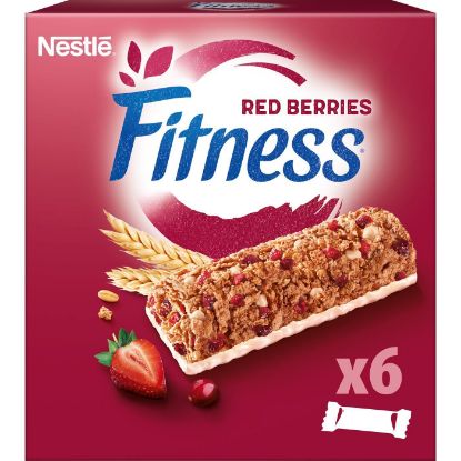 NESTLE μπάρες δημητριακών Fitness με φράουλα και cranberries 6x23,5g