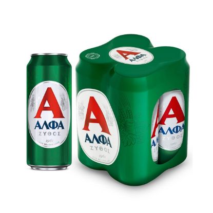 Μπύρα ΑΛΦΑ Lager κουτί (4x500ml)