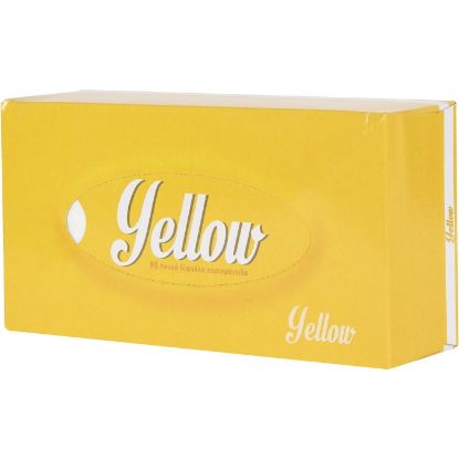 Χαρτομάντηλα YELLOW γραφείου κουτί 90 φύλλα