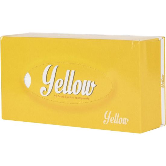 Χαρτομάντηλα YELLOW γραφείου κουτί 90 φύλλα