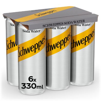 SCHWEPPES αναψυκτικό σόδα 6x330ml