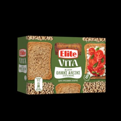 ELITE φρυγανιές Vita ολικής άλεσης 180g