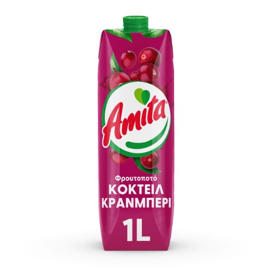 AMITA φρουτοποτό Cranberry 1lt
