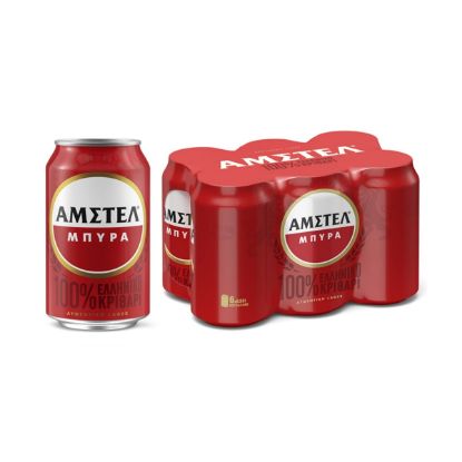 AMSTEL Lager μπύρα κουτί 6x330ml