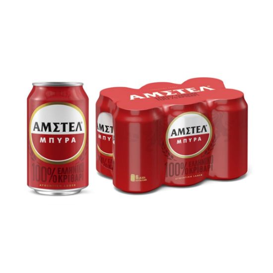 AMSTEL Lager μπύρα κουτί 6x330ml