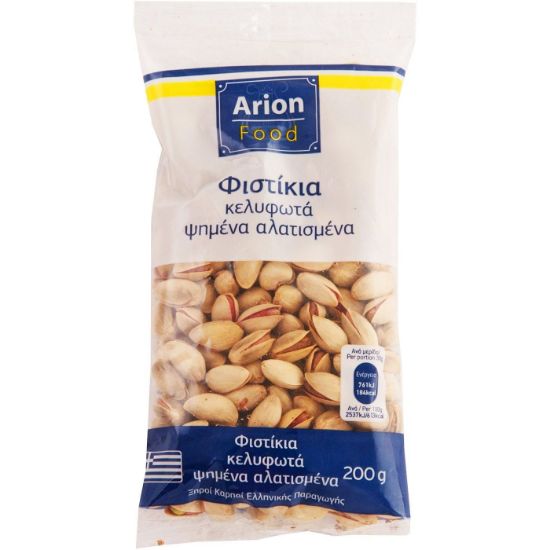 Φυστίκια ARION FOOD κελυφωτά, ψημένα, αλατισμένα (200g)