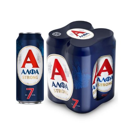 Μπύρα ΑΛΦΑ Lager Strong κουτί (4x500ml)