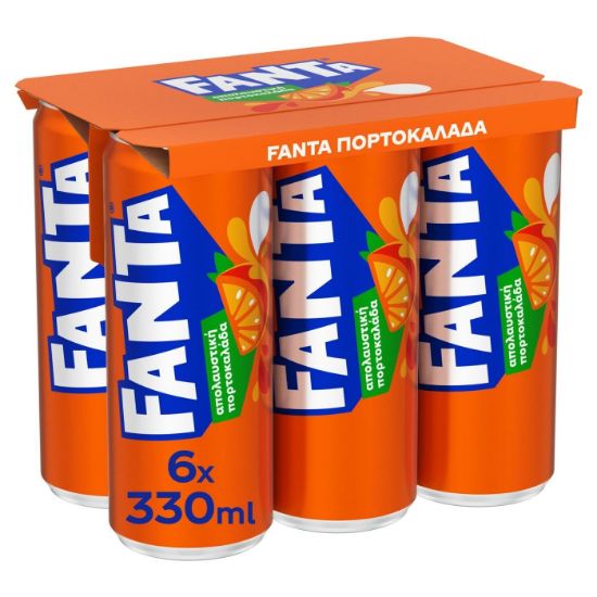 FANTA αναψυκτικό πορτοκαλάδα 6x330ml