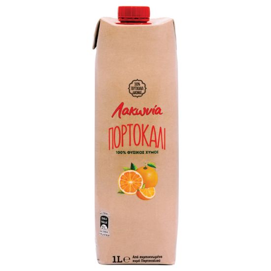 ΛΑΚΩΝΙΑ φυσικός χυμός πορτοκάλι 1lt