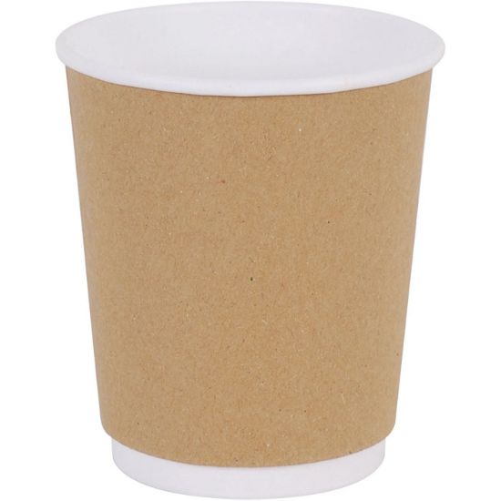 Ποτήρια χάρτινα διπλότοιχα κραφτ 8oz (25τεμ.)