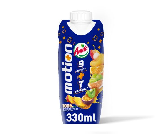 AMITA Motion φυσικός χυμός 9 φρούτων 330ml