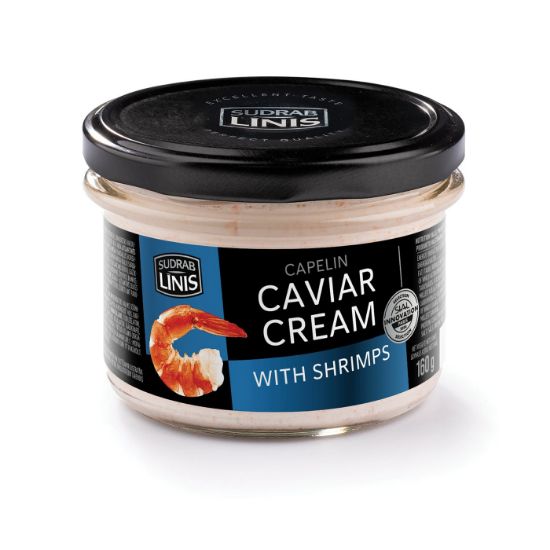 CAPELIN caviar and shrimp cream 160g