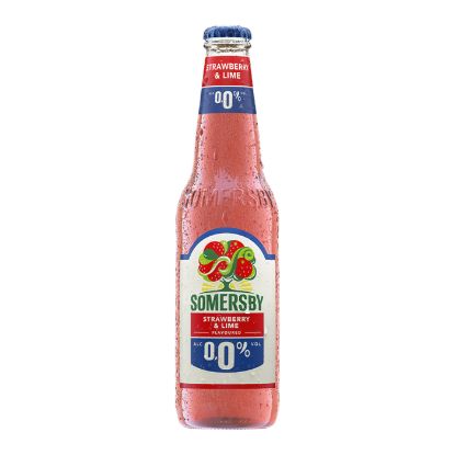 SOMERSBY strawberry & lime 0% bottle 330ml