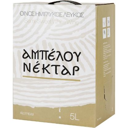 AMPELOU NEKTAR semi-sweet white wine 5LT