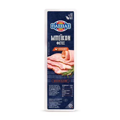 PASSIAS bacon slices 140g
